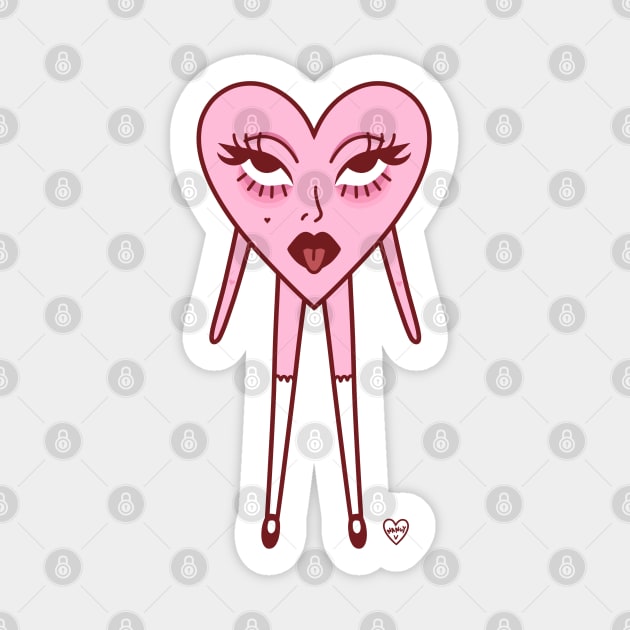 The Heart Girl Sticker by thelamehuman